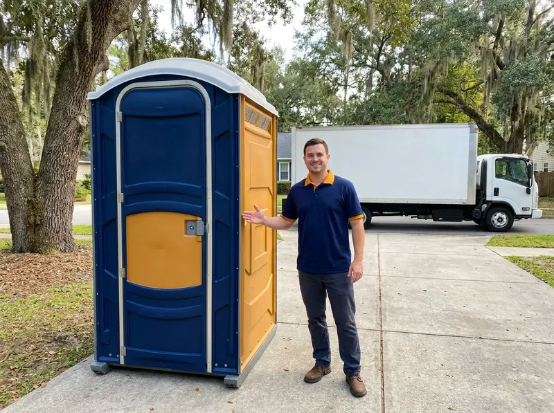 Construction Site Portable Toilet Rental in Savannah, GA